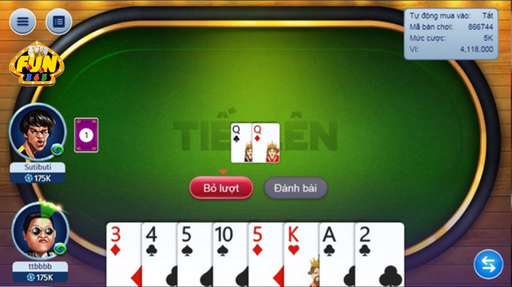 Game tiến lên miền Nam đếm lá dành cho những bóng hồng